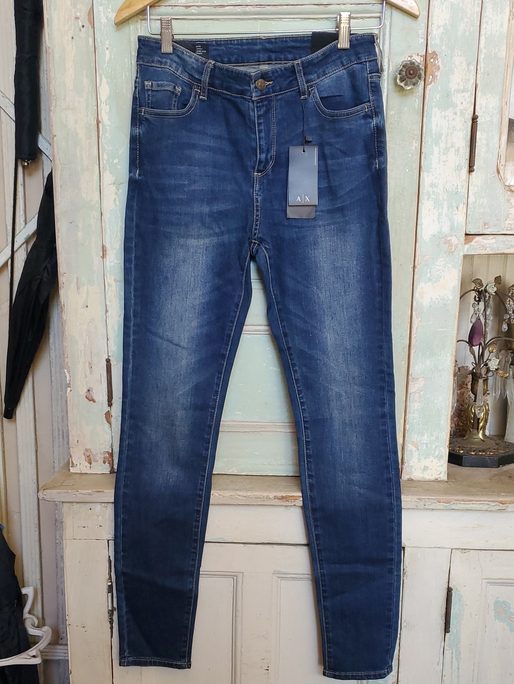 A/X Armani Exchange Blue Skinny Jeans